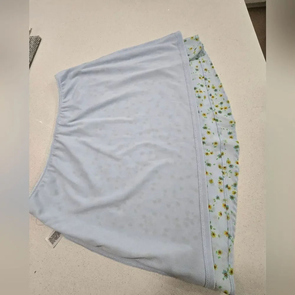 Floral Blue Skirt. New Without Tag.